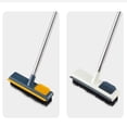 thumbnail image 2 of 2 in 1 Adjustable V-Shaped Cleaning Brush with Long Handle, Bathroom Kitchen Floor Crevice Cleaning Brush with Squeegee, 120° Rotating Removable Brush Head, 2 of 7