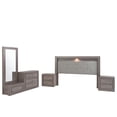 thumbnail image 1 of Recamara Kessa Muebles  Aurora King Size 5 Piezas Gris, 1 of 15