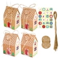 thumbnail image 1 of Paquete de 24 cajas de caramelo de Navidad Set Kraft Papel Bocadillos de vacaciones Bolsas de regalo Año Nuevo Atmosphere Empaquetado Galletas Adorno Tipo 2 Kearding HA009756-02, 1 of 6