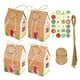 thumbnail image 5 of Wosthever Paquete de 24 cajas de dulces navideños, papel Kraft, bolsas de regalo para aperitivos navideños, adorno de galletas para embalaje de ambiente Tipo 2 2piezas Wosthever CBP162517, 5 of 6
