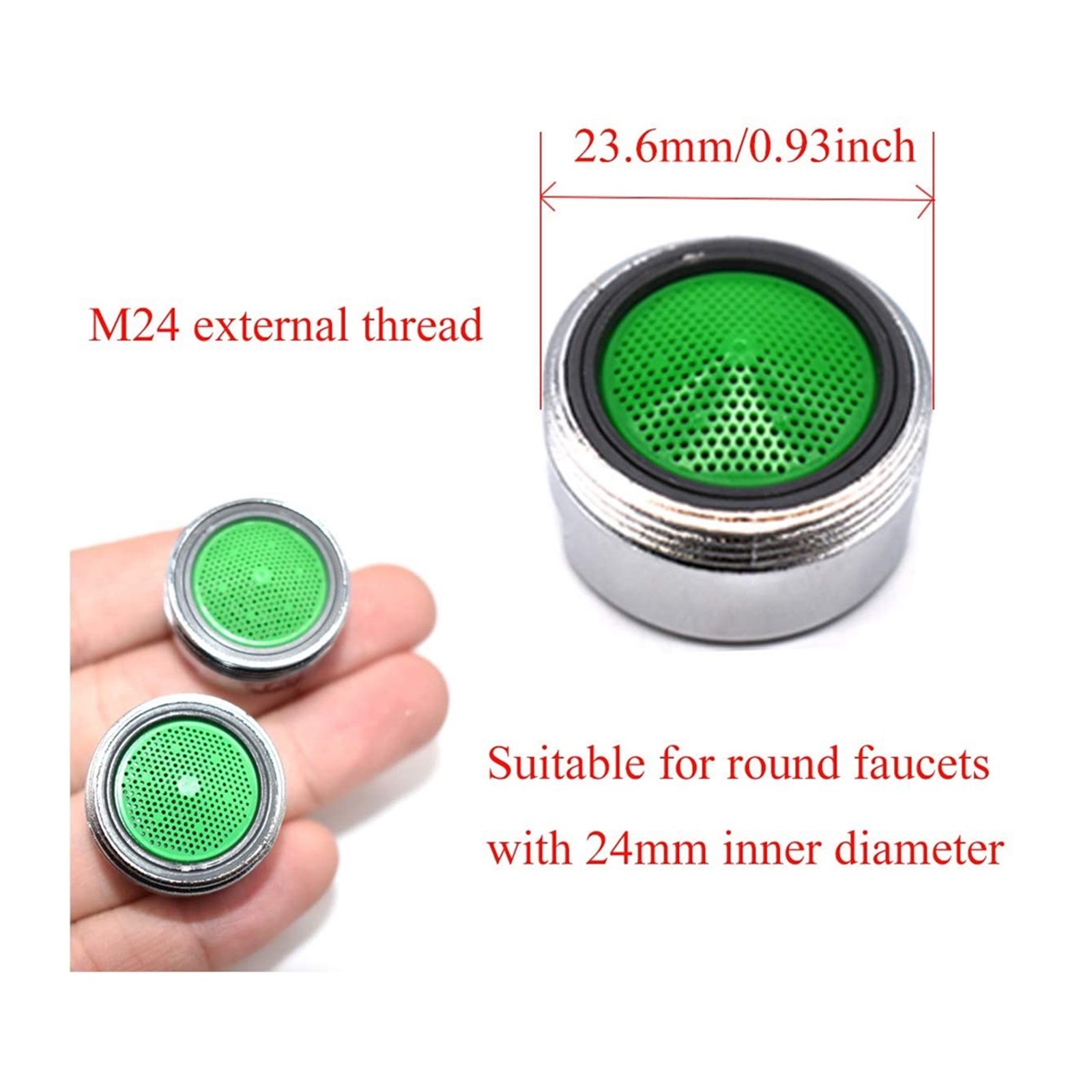 Faucet Aerator With Gasket,Bubbler Filter Hippo Mouth Foam Generator Splash Water Bathroom Faucet Accessories,Saving Of 30% Water ,Water Saving