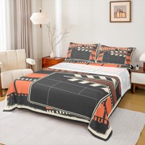 Manfei Vintage Film Twin Sheet Sets for Kids, Cinema Tricket Twin Fitted Sheet, Movie Theater Theme Flat Sheet, Luxury Bedroom Decor, 3 Pieces