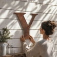 thumbnail image 3 of Rustic Metal Wall Art Letter R with Vintage Rust Finish,Farmhouse Wall Decor for Living Room Entryway,Industrial Decor Accent,12 Inch,1 Pack, 3 of 5