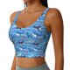 thumbnail image 2 of Balery Blue Fish Sujetadores deportivos con espalda cruzada para mujer, acolchados, sin costuras, de alto impacto, ideales para yoga, gimnasio, entrenamiento y fitness.-XX-Large, 2 of 8