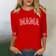 thumbnail image 2 of Penkiiy 3/4 Manga Camisas Mama para Mujeres Carta Mama Impresión Tee Mom Regalo Camisa de manga corta Día de las Madres Tops M Rojo, 2 of 5
