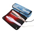 thumbnail image 3 of Hair Tools Storage with Heat Resistant Mat- Antarctica Pattern Printed Curling Iron Travel Bag/Flat Iron Case for Women, 3 of 8