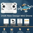 thumbnail image 3 of Mini Drone Beginner-Friendly Stunt Flyer, All-Ages Mini Drone with Easy Stunt Flights & 360° Tricks, with Led Light & Propeller Protection, Christmas Gift (Blue), 3 of 9