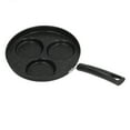 thumbnail image 3 of Fried Egg Pan, Metal Iron Egg Cooker Pan 3 Cups Heating Evenly  For Kitchen For Omelets, 3 of 8