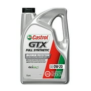 Castrol GTX Full Synthetic 0W-20 Motor Oil, 5 Quarts