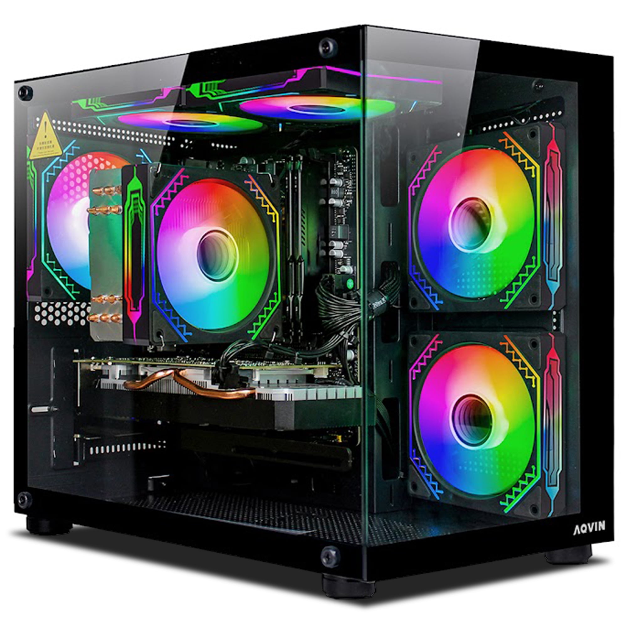 Suevery AMD Ryzen 7 5700X Gaming PC, NVIDIA RTX 4060 8GB, 32GB RAM