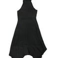 thumbnail image 2 of Vince Camuto Womens Halter Neck Non-Belted Midi Dress, Black, 6, 2 of 2