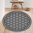 thumbnail image 3 of Flower off Life, Flower of Life, Flower of Life Decoration, Sacred Geometry, Flower, Flower of Life Rug, Flower Life, Sacred Geometry Carpet (2.2 feet / 28 inc / 70 cm), Colourful, 3 of 8