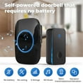 thumbnail image 2 of Under 10 Doorstop Self Powered Wireless Household Doorbell AC Musical Chime & Elderly Call Button (Battery ), 2 of 4