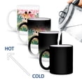 thumbnail image 4 of 3drose, Pink Baby Giraffe with a Bow in Her Hair for Girls Jungle Theme, 11oz Magic Transforming Mug, 4 of 7
