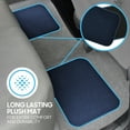 thumbnail image 6 of BDK Premium Carpet Blue Floor Mats for Cars - Universal Fit Interior 4-Piece Car Mats Full Set with Vinyl Heel Pad Protector - Cute Car Accessories Interior Floor Covers for SUVs & Trucks, 6 of 8