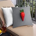 thumbnail image 1 of Ahgly Company Foods Strawberry Outdoor Throw Pillow, 18 inch by 18 inch, 1 of 6