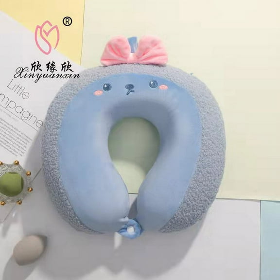 Cute Cartoon Memory Cotton U-Shape Neck Pillow Portable Travel Pillow U-Shape Pillow Plush Toy