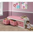 thumbnail image 2 of Banc de Rangement Rembourré pour Enfants avec 3 Paniers, 2 of 4
