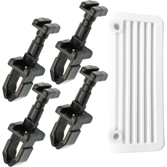 APPLAYERR Replacement RV Refrigerator Door Clips 4 Pack for Norcold 1/2 Inch Vent Doors Part Number 617772 Durable Plastic