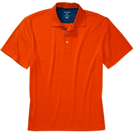 george polo shirt sleeve short wicking solid walmart
