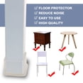 thumbnail image 5 of Clear Chair Leg Caps Furniture Slider Floor Protector 4pcs 1.18"x1.18" (30x30mm), 5 of 6