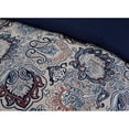 thumbnail image 3 of Modern Threads 8 Piece Reversible Adult Bed in a Bag, Deep Blue Damask, Corsciana, Queen, 3 of 5