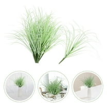 ELAYARD 12Pcs Artificial Cattail Stems Light Green Realistic Faux Tall Grass Decor