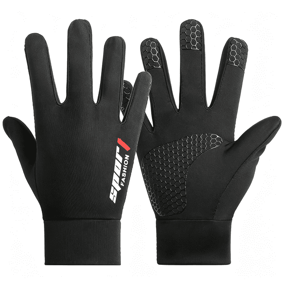 XIBUFE Kids Full-Finger Ice-Silk Dirt Bike Cyling Gloves Outdoor Sports Gloves for Cycling Camping Fishing 6-12 Years Old Breathable UV Protection fishing gloves for kids