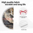 thumbnail image 7 of Christmas Tree Skirt, Graceful Snow Leopard Christmas Tree Decorations Indoor, Tree Skirts Mat With Tassel Trim for Halloween New Year Holiday Christmas Party Decor 30 Inches, 7 of 7