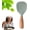 green, variant on Short Wooden Handle Silicone Spatula, Standing Rice Spatula Non-Stick Wooden Paddle, Heat Resistant Rice Cooker Spoon for Cooking (Beige)