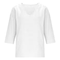 thumbnail image 4 of 3/4 Sleeve Tops for Women Casual Work Blouse, 4 of 6