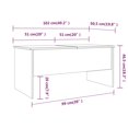 thumbnail image 4 of vidaXL Coffee Table White 102x50.5x46.5 cm Engineered Wood, 4 of 5