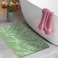 thumbnail image 6 of Live Laugh Love Green Decorative Front Door Mat, Spring Summer Flower Leaves Doormat Indoor Outdoor Non-Slip Floor Entryway Rug, Seasonal Home Kitchen Decoration 17x30 Inch, 6 of 6