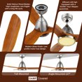 thumbnail image 6 of Smaair 52" 3 Blades Indoor Ceiling Fan with Remote for Smart Home Timer & Schedule, 6 of 10