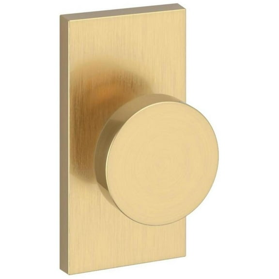 Baldwin Hd.Con.Cfr Contemporary Non-Turning One-Sided Dummy Door Knob - Brass
