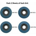 thumbnail image 5 of High Cutting Performance Discs, Premium Zirconia Fiberglass Backing For Long Service Life, Industrial Abrasive Multipurpose Grinding Wheels, Angle Grinder Sanding Zirconia Flap Discs (8 Pieces Set), 5 of 5