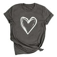 thumbnail image 6 of Guluxicc Women's Heart Graphic T Shirts Crew Neck Short Sleeve Casual Love Print Daily Summer Tops, 6 of 6