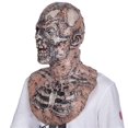thumbnail image 3 of Máscara de zombi aterrador que camina, disfraz de Halloween espeluznante de látex, accesorios de decoración para fiesta de Carnaval para adultos sangrientos de terror, 3 of 5