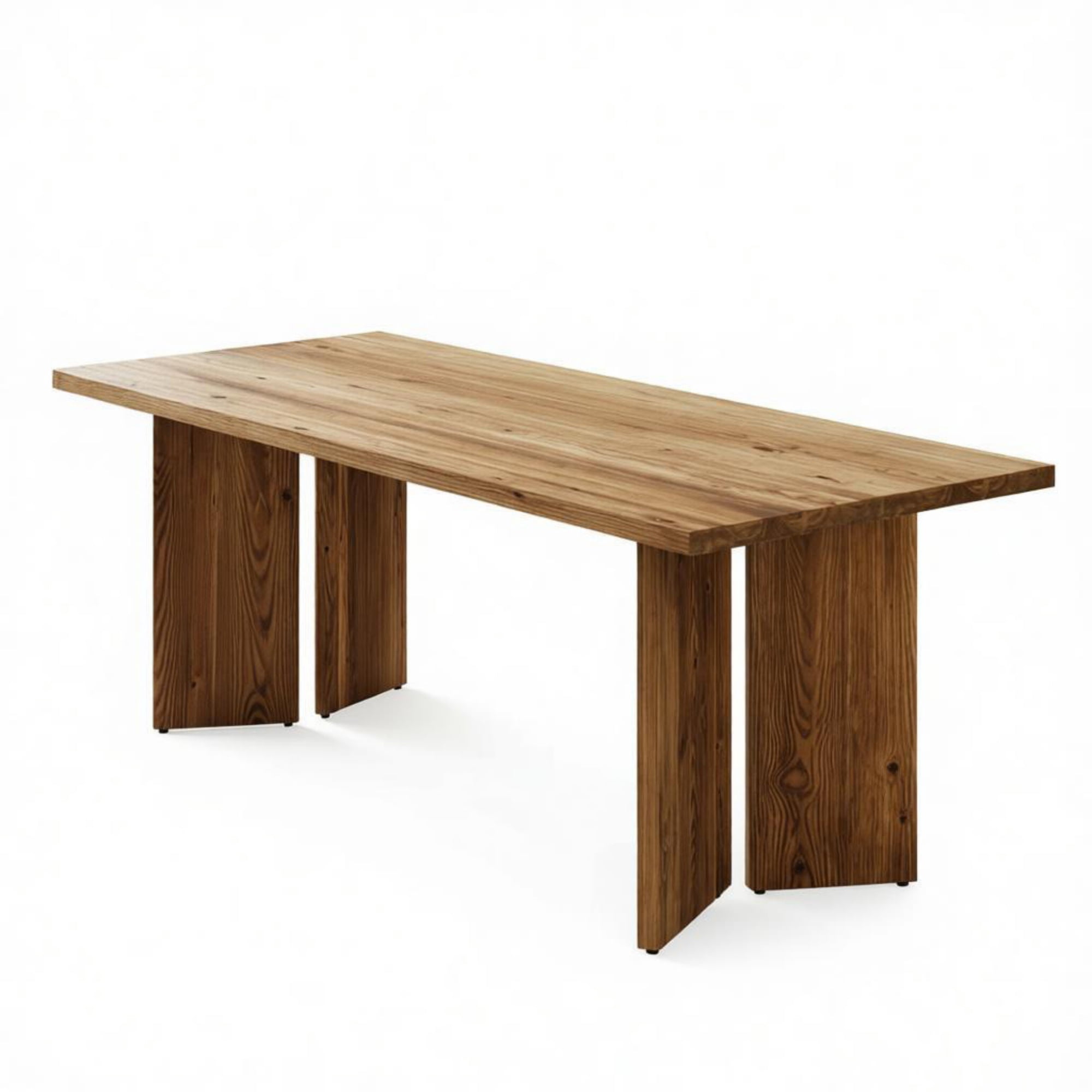 Solid Wood Dining Table, 63 in L x 31.5 in W, Farmhouse Style