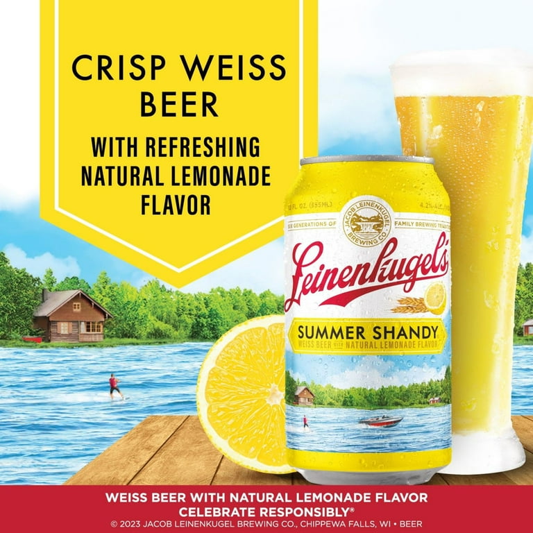 Leinenkugel's Summer Shandy Craft Beer, 12 Pack, 12 fl oz Glass