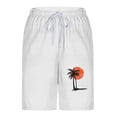 thumbnail image 5 of Lutiedan Mens Swim Trunks Quick Dry Mesh Lining Board Shorts Palm Printed Drawstring Lightweight Hawaiian Beach Bathing Suit with Pockets, 5 of 6