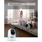 eufy Security Indoor Cam E220 4-Cam Kit, 2K Security Indoor Camera Pan & Tilt, Plug-in Camera with Wi-Fi, Human & Pet AI, Voice Assistant Compatibility, Motion Tracking, Homebase 3 Compatible