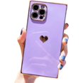 thumbnail image 2 of Compatible con Iphone 13 Pro Max Case Cuadrada de Lujo Lente de Cámara Completa Afortunado Sencillez, 2 of 5