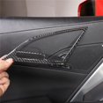 thumbnail image 3 of Cubierta de pegatinas para el marco del altavoz de la puerta interior de fibra suave del automóvil, calcomanías embellecedoras para C7 2014-2019, 3 of 5