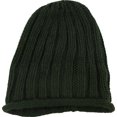 thumbnail image 1 of Free People Gorro tejido con cable para mujer, verde, talla única, 1 of 1