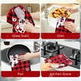 thumbnail image 4 of Godance 4 Pcs Christmas Kitchen Towels, Red Black Buffalo Plaid Tea Dishtowels Absorbent Winter Gnome Truck Snowman Bathroom Hand Towels for Xmas Kitchen Bathroom Farmhouse Housewarming Gift, 4 of 7