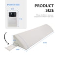 thumbnail image 3 of WOWMAX Bed Wedge Pillow for Headboard, Queen Size Wedge Pillow Headboard, Bed Gap Filler for Bed, Triangle Pillow Wedge, Mattress Gap Filler, Fill The Gap Between Your Headboard and Mattress, White, 3 of 7