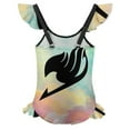 thumbnail image 2 of Fairy Tail Girls Swimsuit Ruffle One-piece Beachwear Kids Cute Swimwear Summer Bathing Suit 10-12Y(150cm), 2 of 8