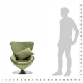 thumbnail image 5 of vidaXL Swivel Egg Chair with Cushion Light Green Velvet, 5 of 5