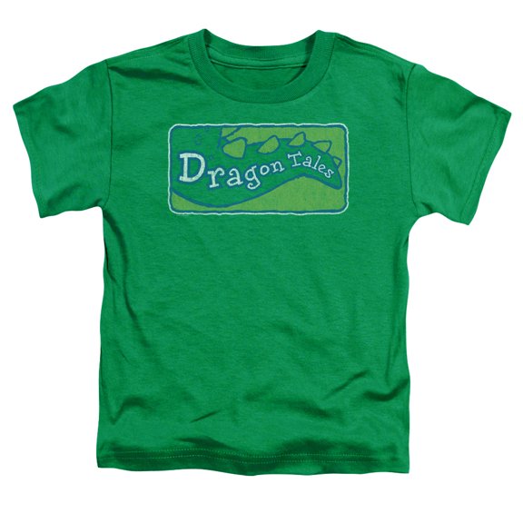 Dragon Tales/Logo Distressed S/S Toddler T-Shirt-Kelly Green